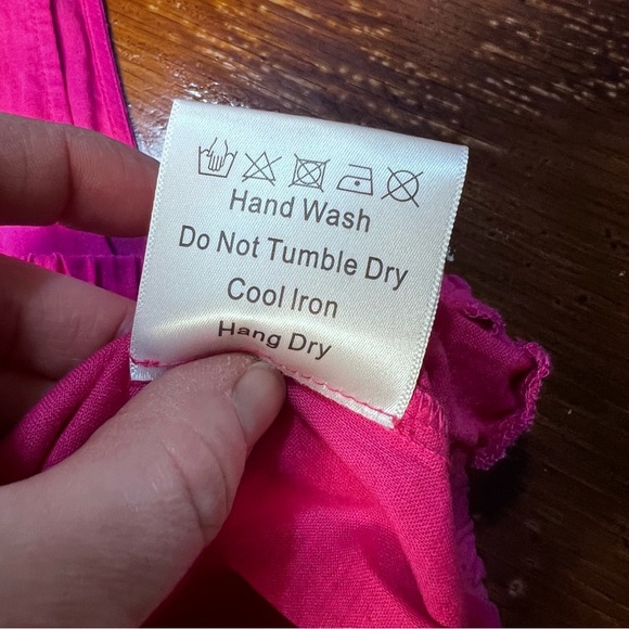 Kourt NWT Pink‎ Linen Sleeveless Crop Top Size Large Barbie Coastal Grandma - Picture 10 of 13